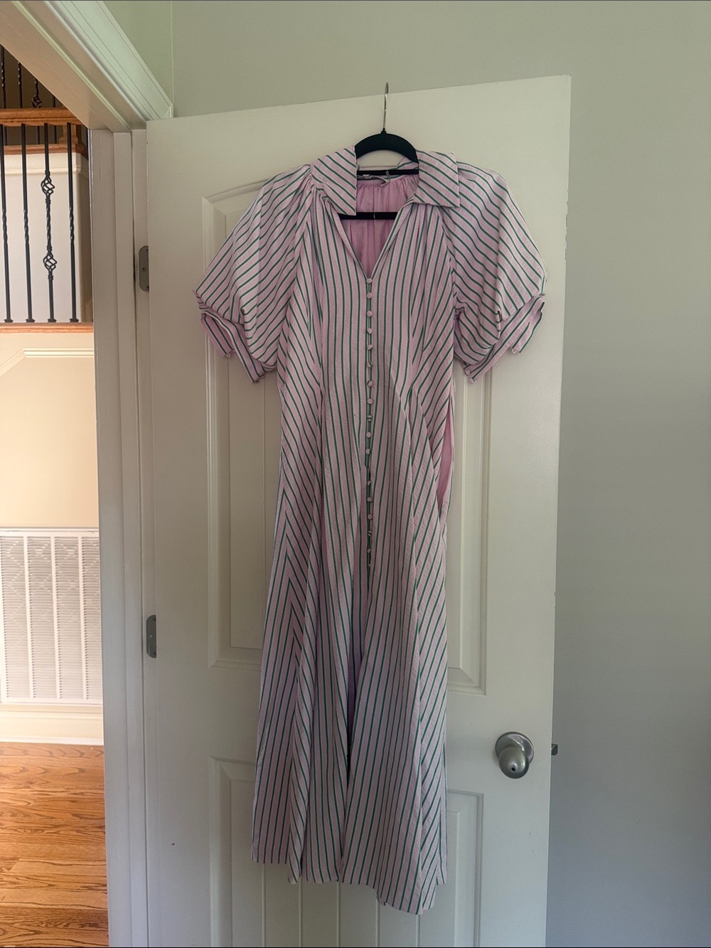 English Factory Pink and Green Dress